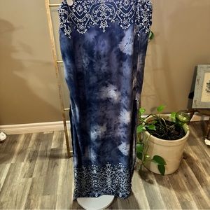 Long Maxi Skirt with adjustable side rouching details by Venus